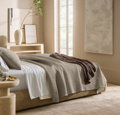 Signature Textured Stitch Quilted Sham - Oak