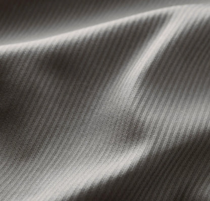 Signature Hemmed Fabric Swatch - Stone Textured Stripe