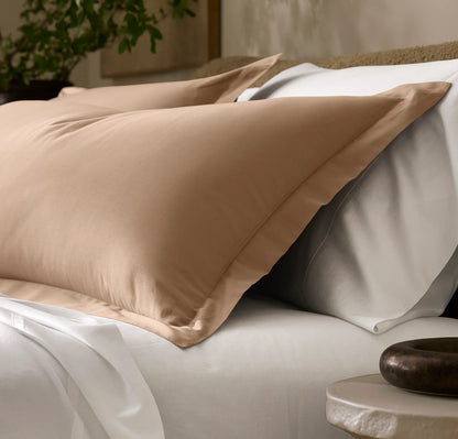 Signature Hemmed Duvet Set - Camel