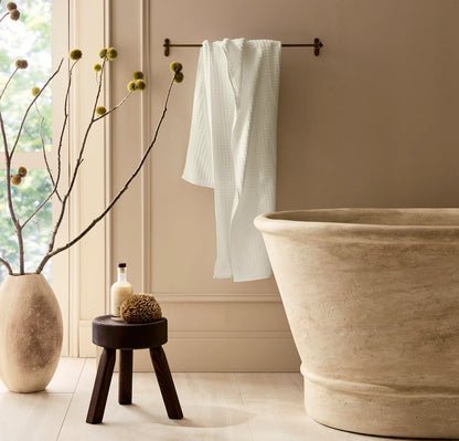 Turkish Waffle Bath Towel - Cream