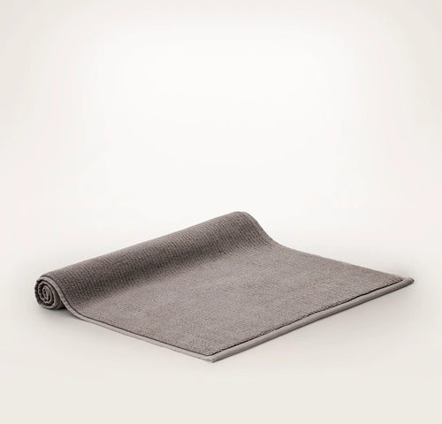 Turkish Ribbed Bath Mat - Stone