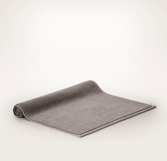 Turkish Ribbed Bath Mat - Stone
