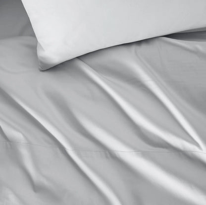 Percale Hemmed Fabric Swatch - Sky