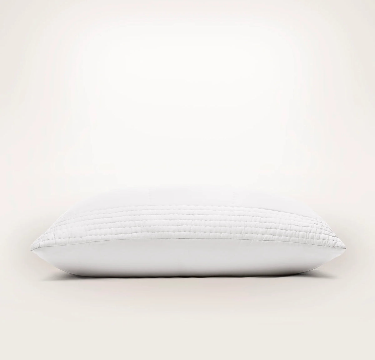 Signature Handstitched Quilted Sham - White