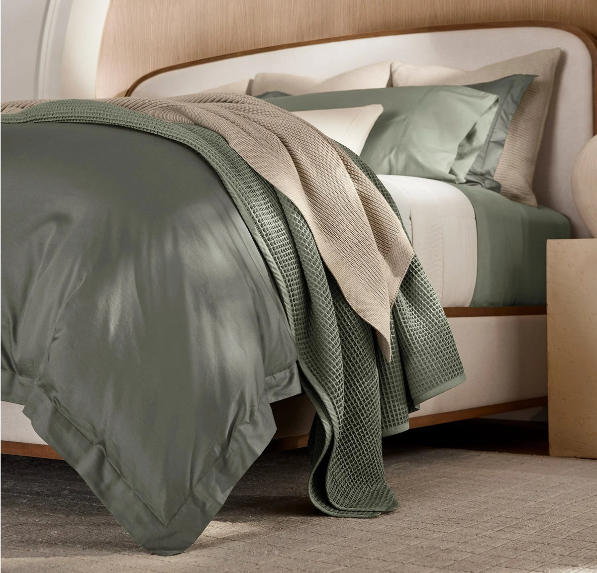 Signature Hemmed Duvet Set - Juniper