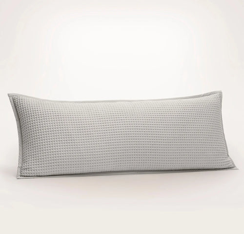 Waffle Pillow Cover - Pewter