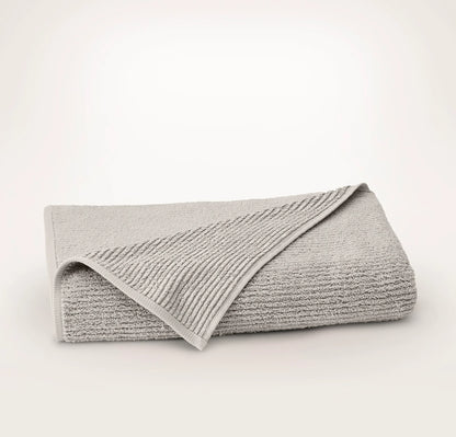 Turkish Ribbed Bath Sheet - Pewter