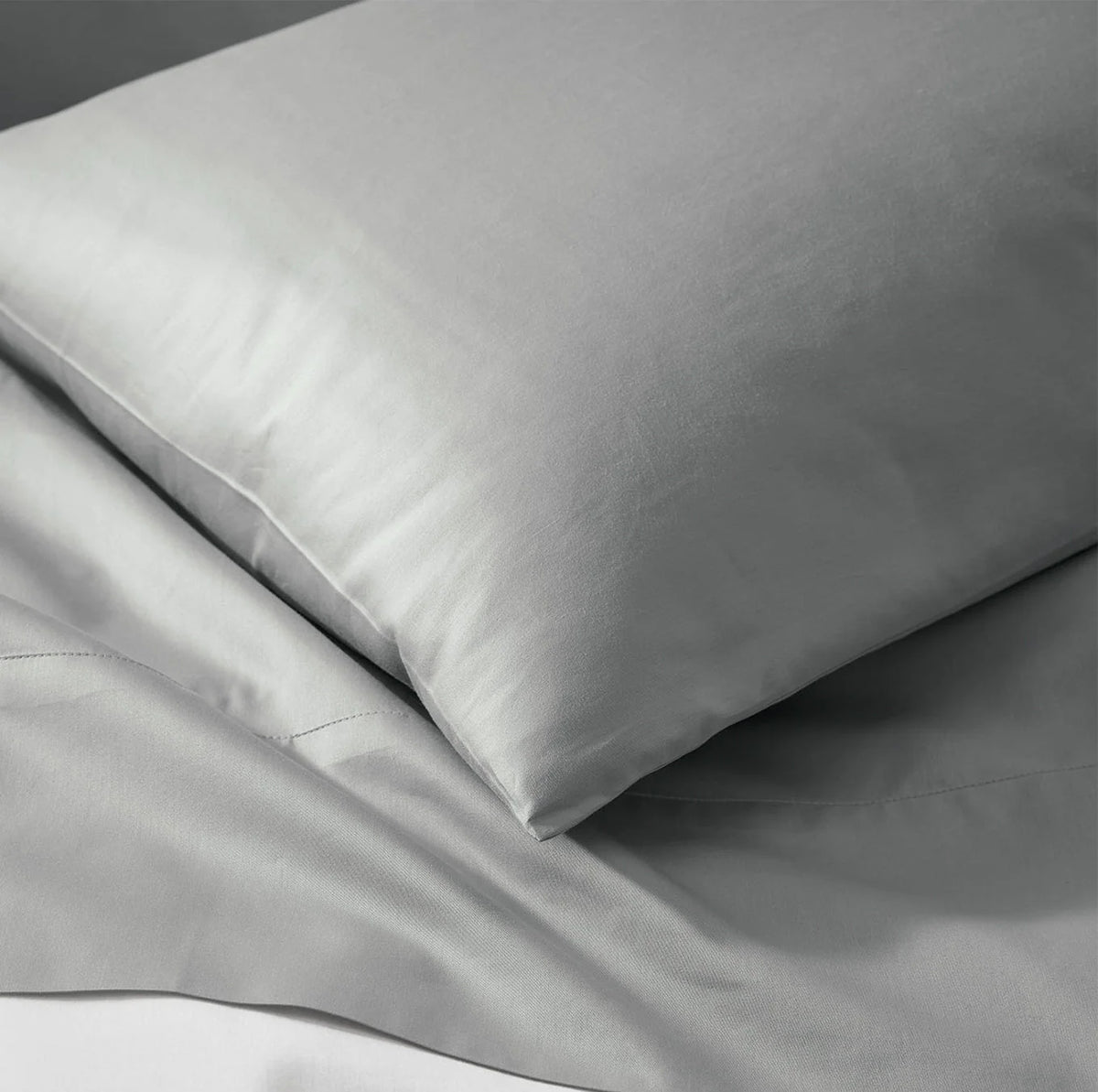 Percale Hemmed Pillowcase Set - Shore
