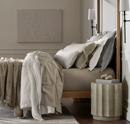 Percale Hemmed Sheet Set - Oak