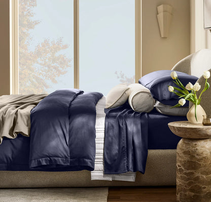 Signature Hemmed Sheet Set - Coastal Navy