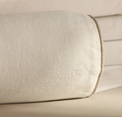 Threadmark Pillow Cover (Bolster) - Soft White/Melange Natural