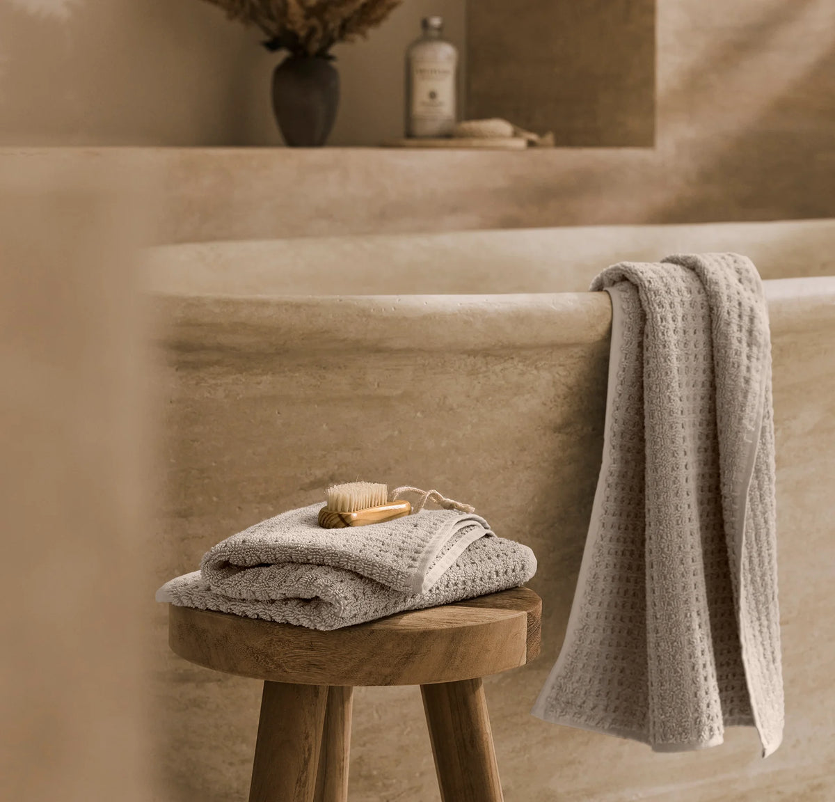 Turkish Waffle Bath Towel Set