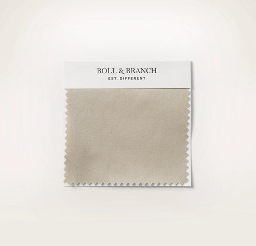 Percale Hemmed Fabric Swatch - Oak