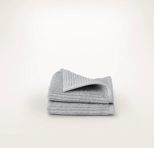 Turkish Ribbed Washcloths (Pair) - Shore