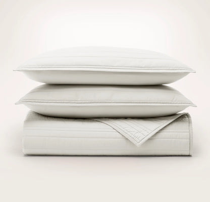 Signature Stripe Quilt Set - Mist