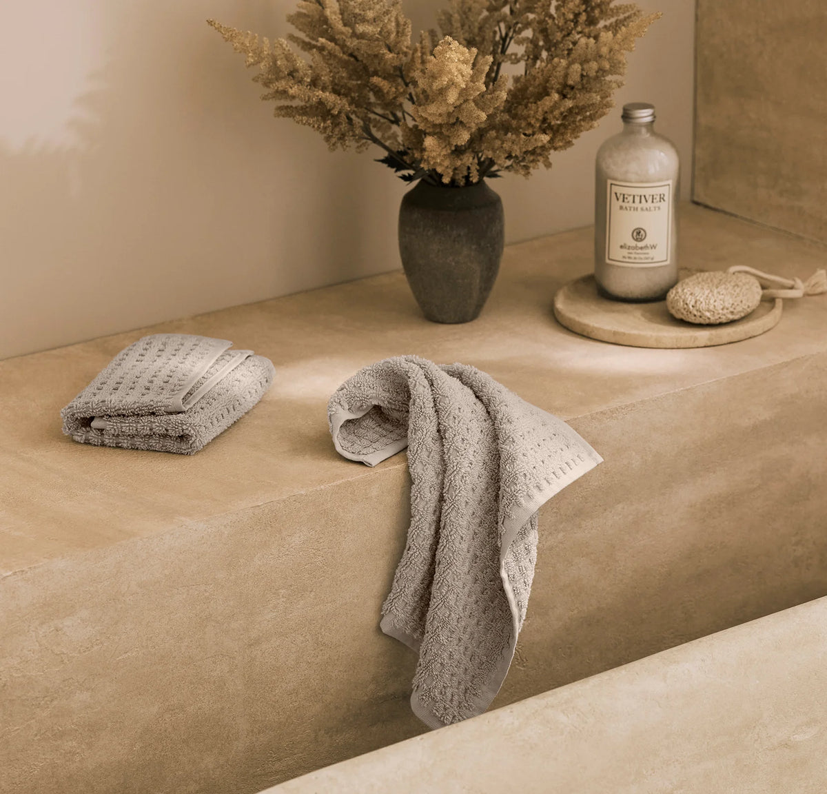 Turkish Waffle Washcloths (Pair) - Oak