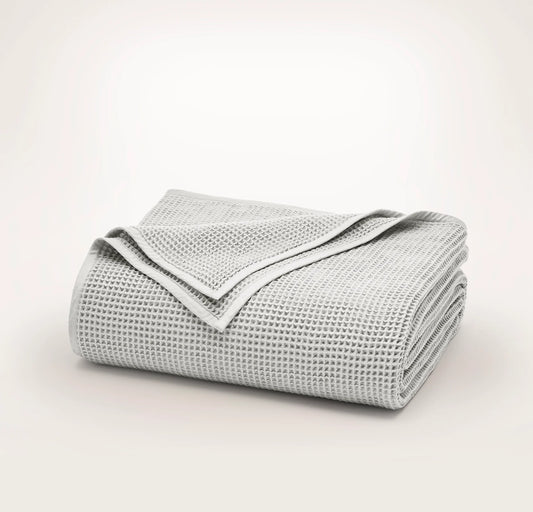 Waffle Bed Blanket - Mist