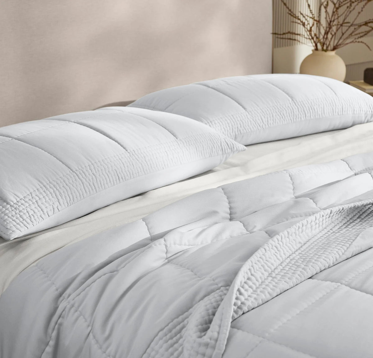 Signature Handstitched Quilted Sham - Sky