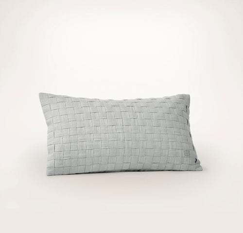 Linen Woven Icon Pillow Cover (Petite Lumbar) - Melange Shore