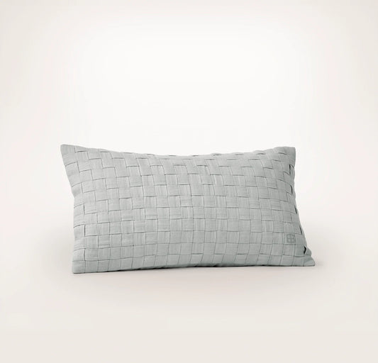 Linen Woven Icon Pillow Cover (Petite Lumbar) - Melange Shore
