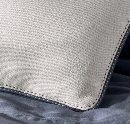 Threadmark Pillow Cover (22x22) - Soft White/Melange Bay