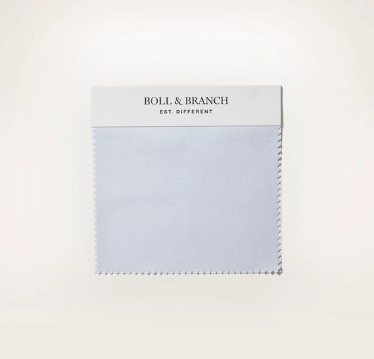 Percale Hemmed Fabric Swatch - Hydrangea