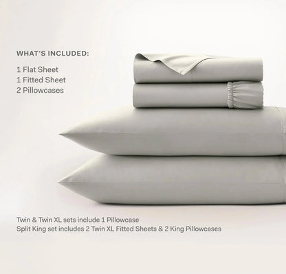 Signature Hemmed Sheet Set - White