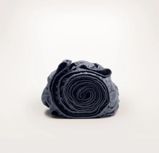 Percale Hemmed Fitted Sheet - Mineral