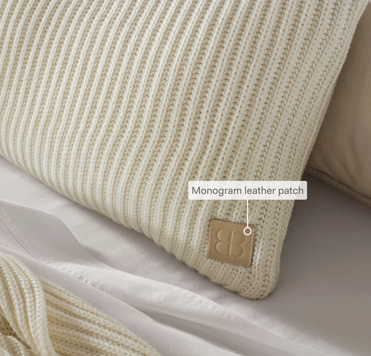 Sunday Knit Pillow Cover - Cream