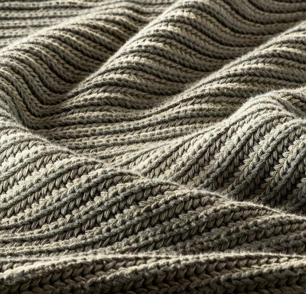 Sunday Knit Throw Blanket - Juniper/Sageleaf
