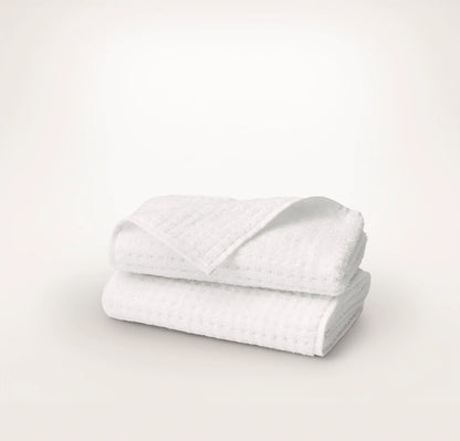 Turkish Waffle Hand Towels (Pair) - White