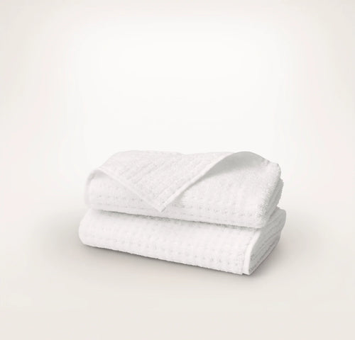Turkish Waffle Hand Towels (Pair) - White