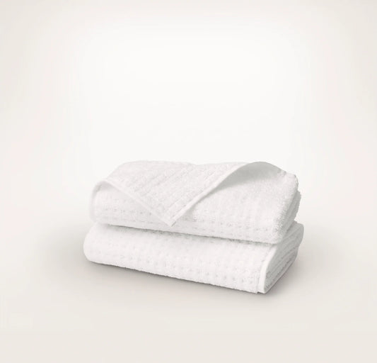 Turkish Waffle Hand Towels (Pair) - White