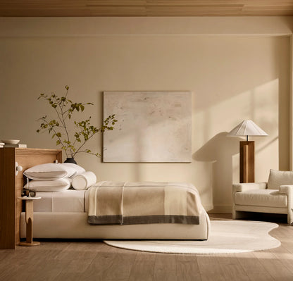 Signature Embellished Sheet Set - White/Pewter/Oak Trielle