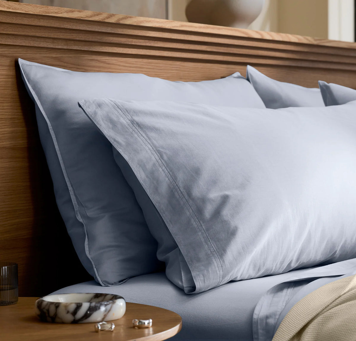 Signature Vintage Washed Pillowcase Set - Vintage Hydrangea