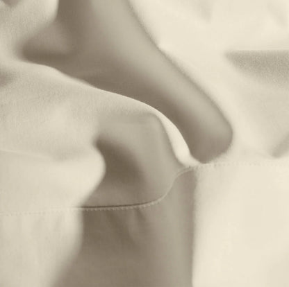 Percale Hemmed Fabric Swatch - Natural