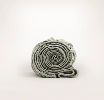 Percale Hemmed Fitted Sheet - Sageleaf