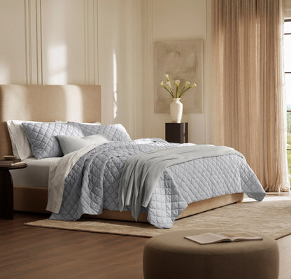 Signature Handstitched Cloud Comforter Set - Sky