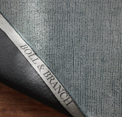 Two-Tone Ribbed Rug - Bluestone/Shore