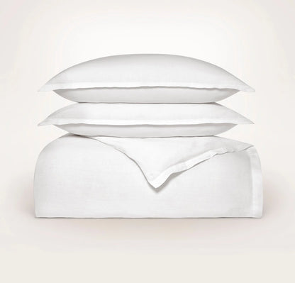 Linen Duvet Set - White
