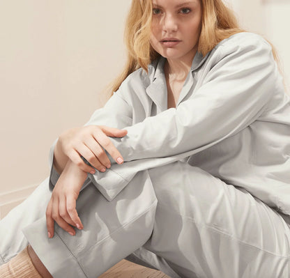 Signature Long Sleeve & Pants Pajama Set - Sky