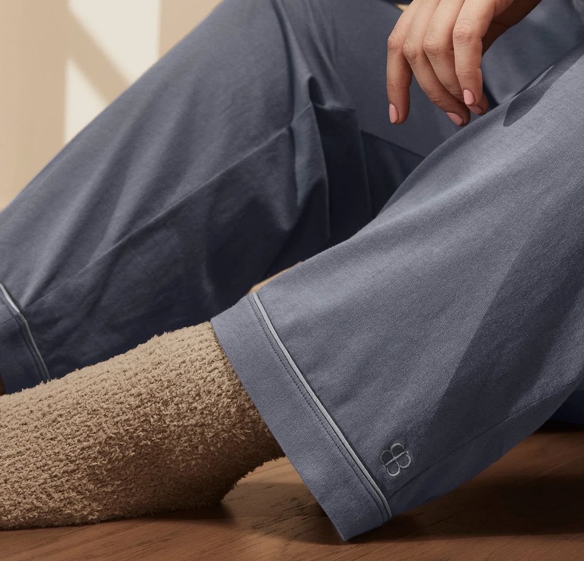Soft Knit Long Sleeve & Pants Pajama Set - Mineral