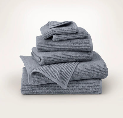 Turkish Ribbed Bath Towel Set