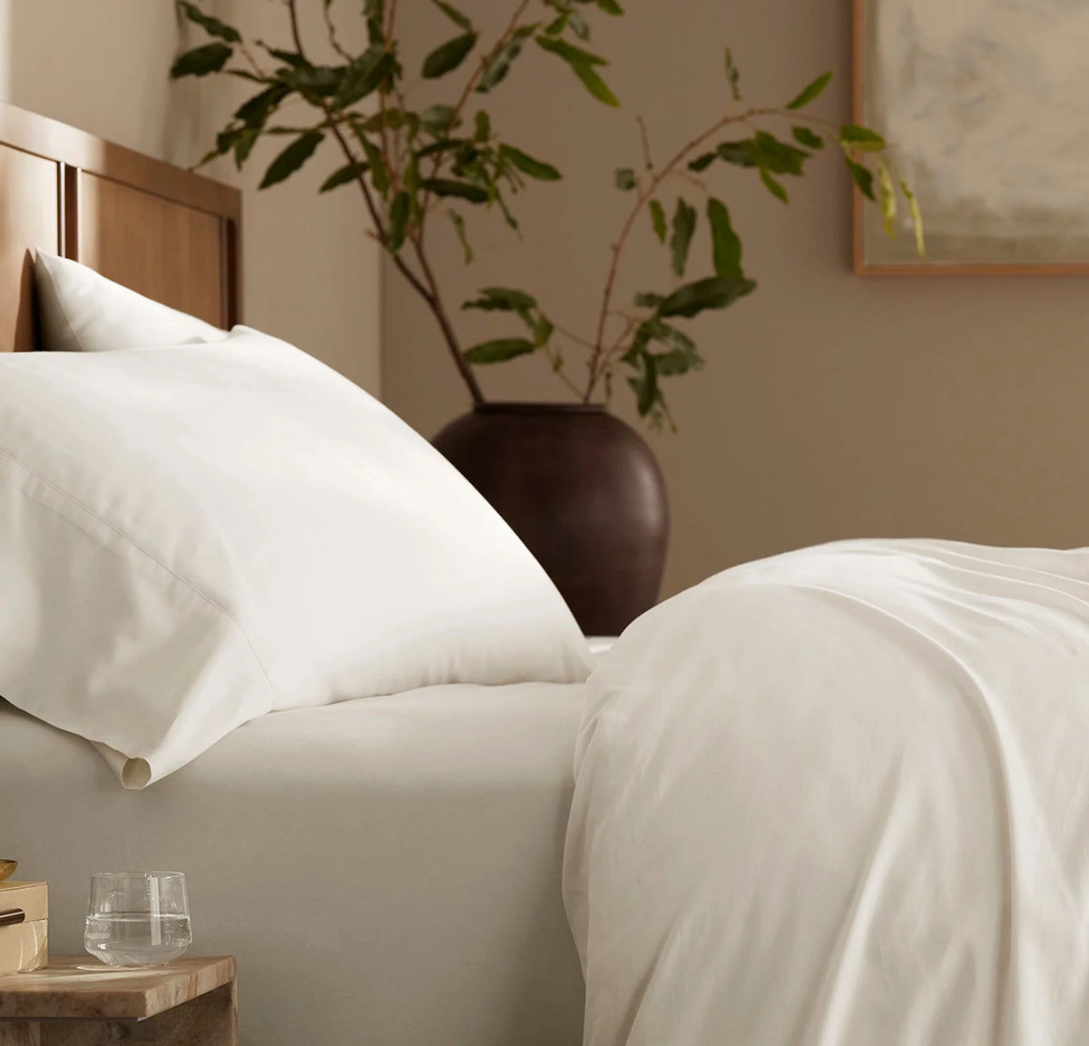 Signature Hemmed Pillowcase Set - Cream