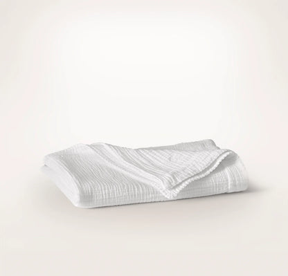 Dream Baby Blanket - White/White Picot