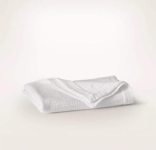 Dream Baby Blanket - White/White Picot