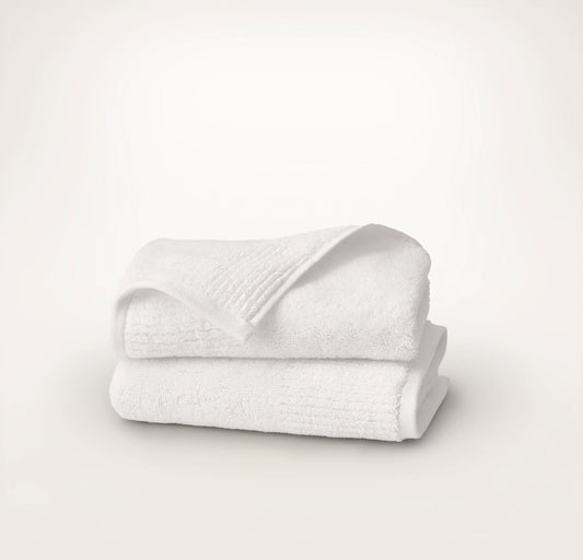 Turkish Ultra Plush Hand Towels (Pair) - White