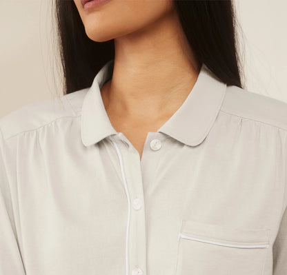 Soft Knit Long Sleeve & Pants Pajama Set - Mist