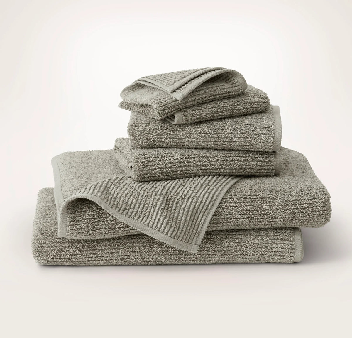 Turkish Ribbed Bath Sheet Set