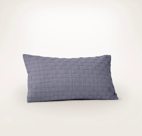 Linen Woven Icon Pillow Cover (Petite Lumbar) - Melange Bay